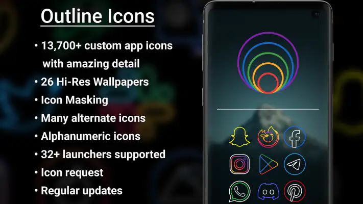Outline Icons - Icon Pack screenshot 1