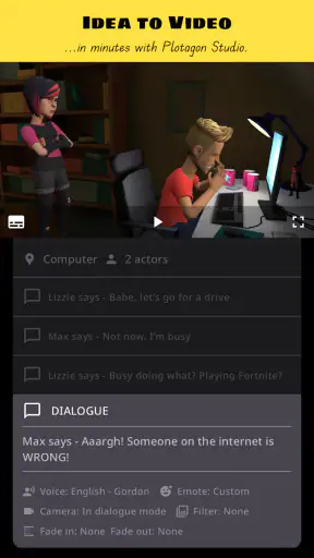 Plotagon Studio screenshot 1