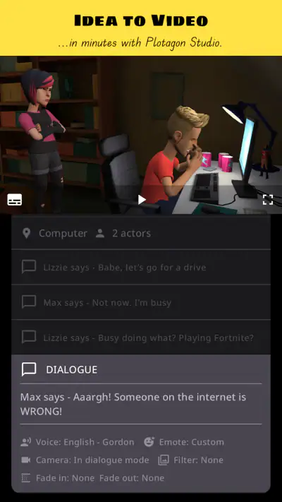 Plotagon Studio screenshot 1