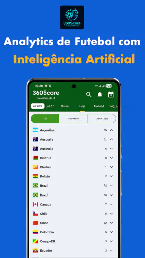 Previsões de IA 360Score screenshot 1