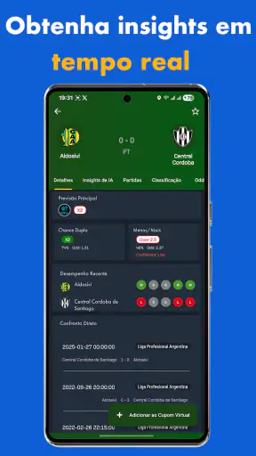 Previsões de IA 360Score screenshot 2