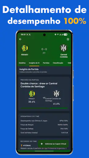 Previsões de IA 360Score screenshot 4
