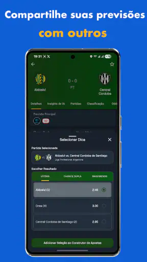 Previsões de IA 360Score screenshot 7