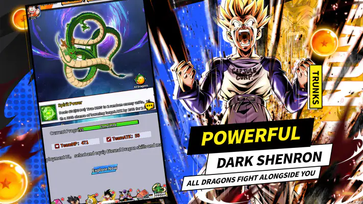 Saiyan Descent：Shenron Summon screenshot 1