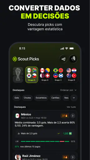 Scout Picks: Aposte com dados screenshot 1
