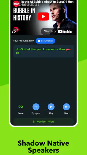 Shadowing English by Tubeshad screenshot 3