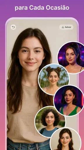 Simulador de Cabelo e Cor IA screenshot 5