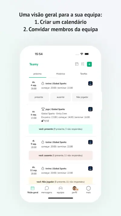 Teamy: app para equipas screenshot 1