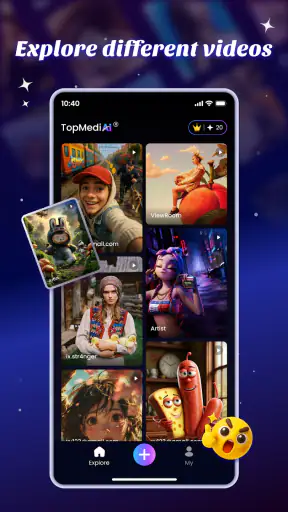 TopMediai: IA Vídeo e Música screenshot 1