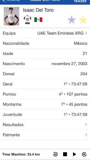 Tour Tracker Ciclismo Live screenshot 5