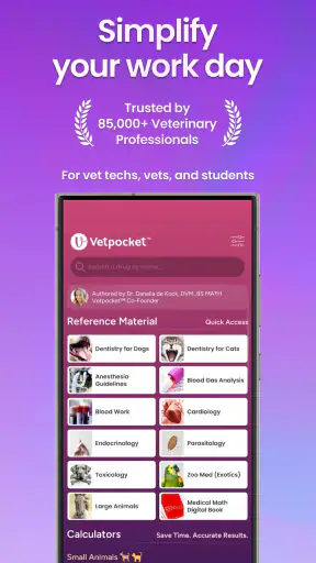 Vetpocket: Vet Drug Calculator screenshot 1