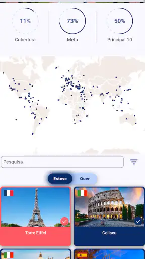 Visited Travel: Mapa de viagem screenshot 2
